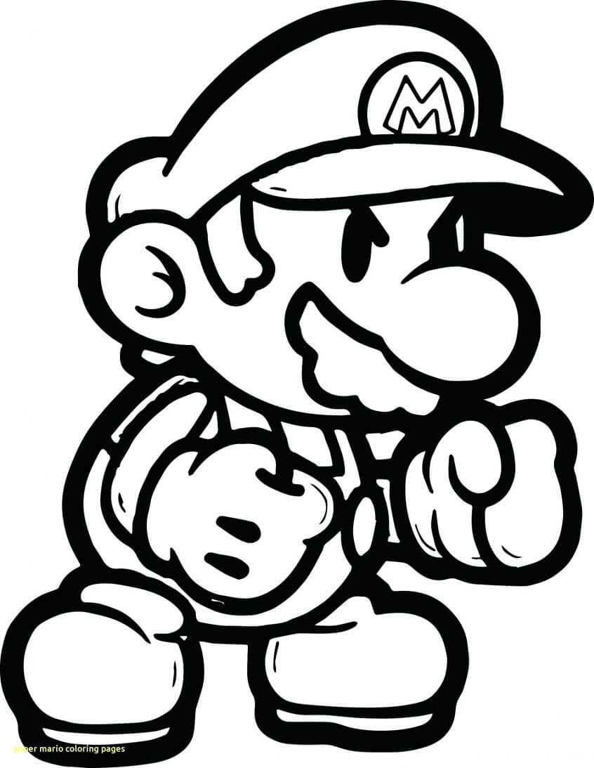 Desenho de Mario Incrível 2 para colorir