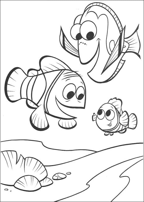 Desenhos de Procurando Nemo para colorir