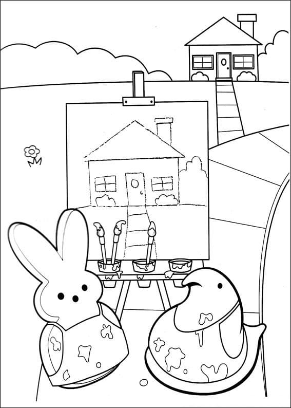 Desenho deMarshmallow Peeps 14 para colorir