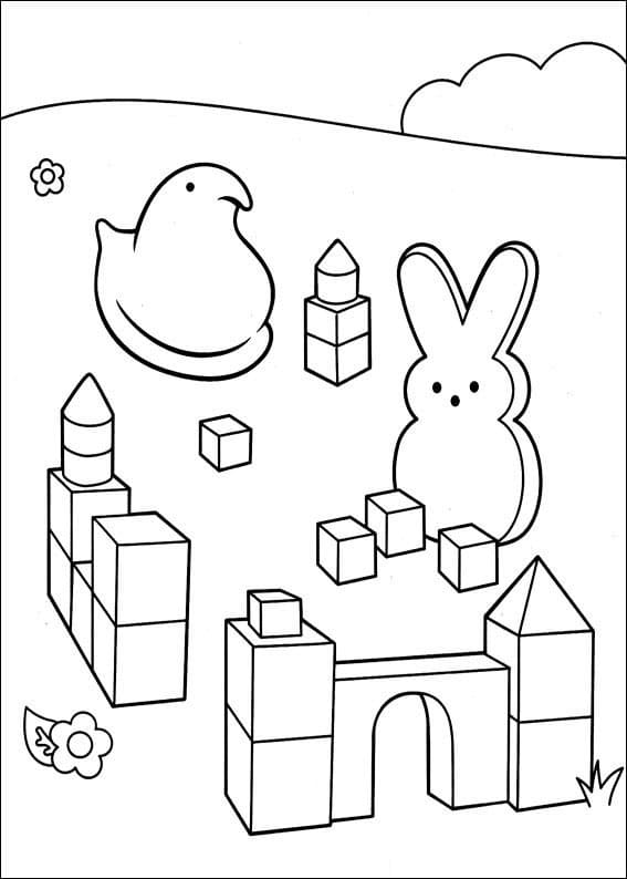 Desenho deMarshmallow Peeps 17 para colorir