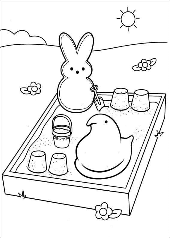 Desenho deMarshmallow Peeps 18 para colorir