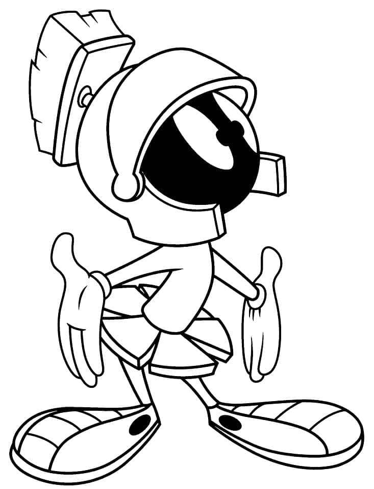 Desenho deMarvin, o Marciano 2 para colorir