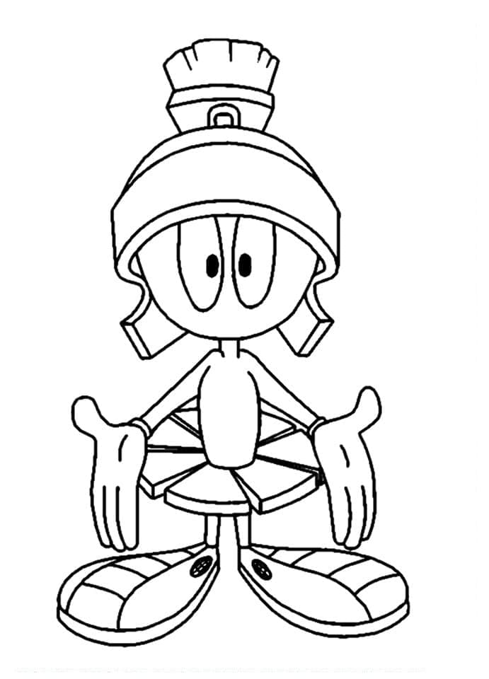 Desenho deMarvin, o Marciano 4 para colorir