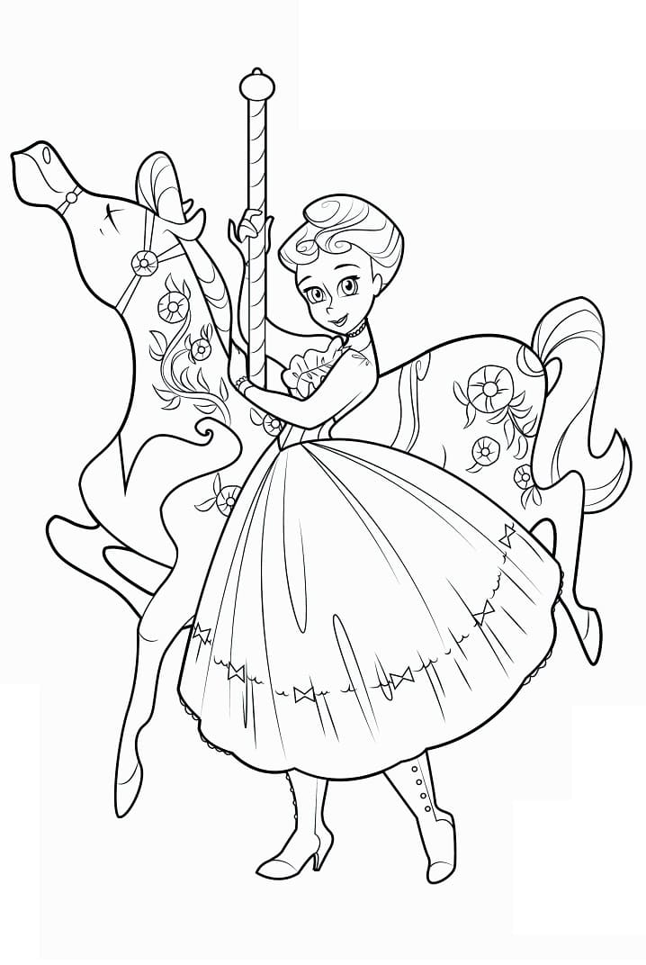 Desenho deMary Poppins 17 para colorir