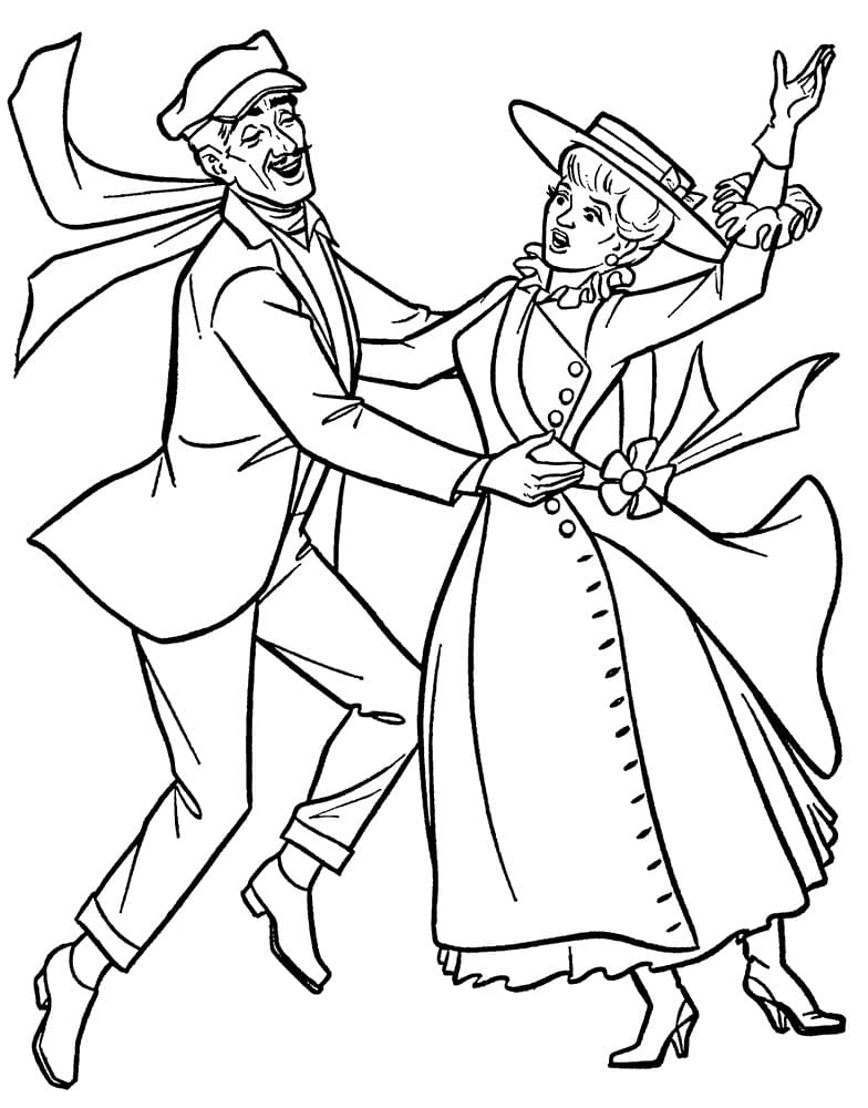 Desenho deMary Poppins 21 para colorir