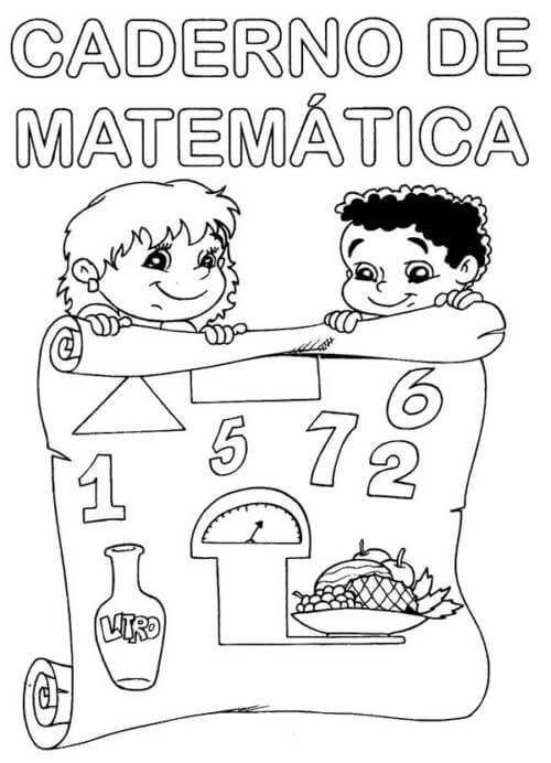 Desenhos de Matemática para colorir