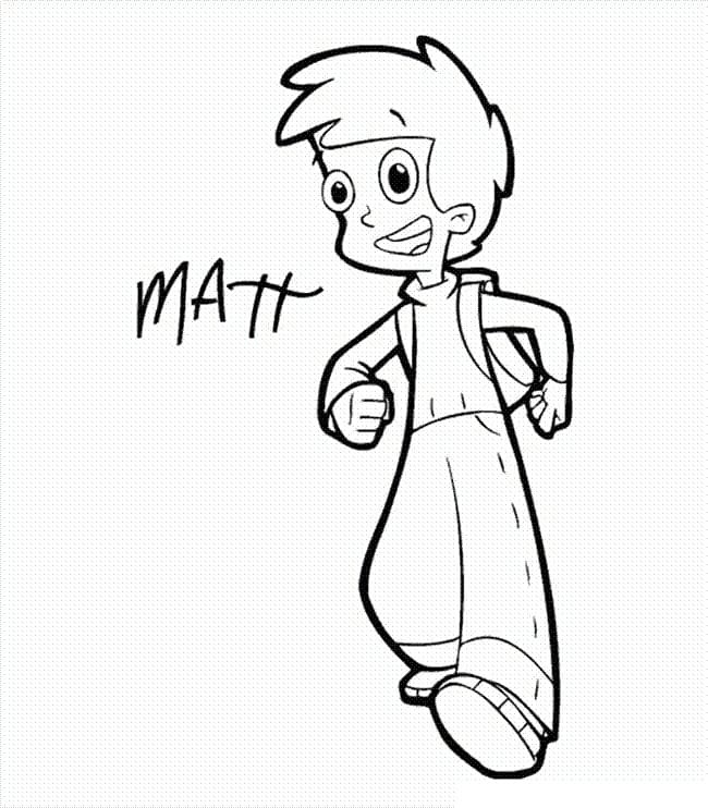 Desenho deMatt de Cyberchase para colorir