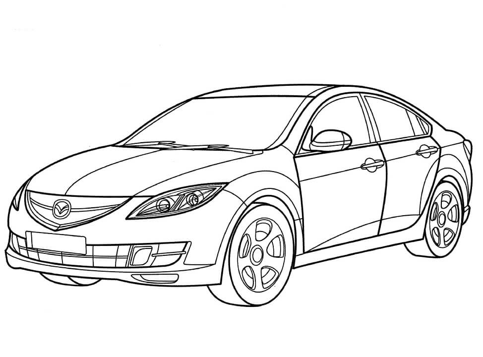 Desenho deMazda 6 Sedan para colorir