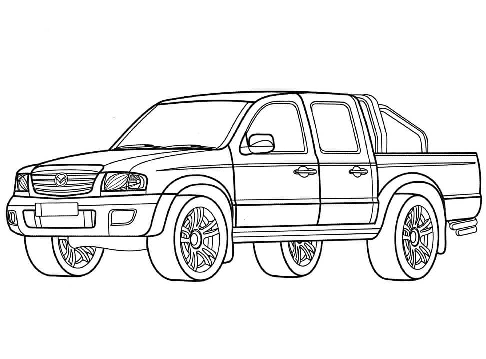 Desenho deMazda B-2500 para colorir