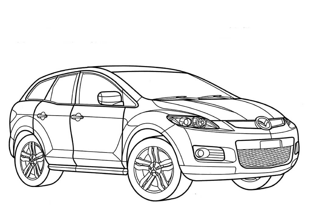 Desenho deMazda CX-7 para colorir