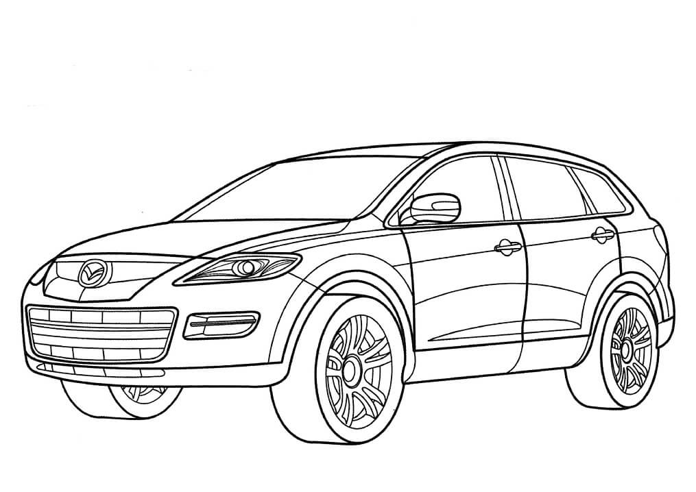 Desenho deMazda CX-9 para colorir