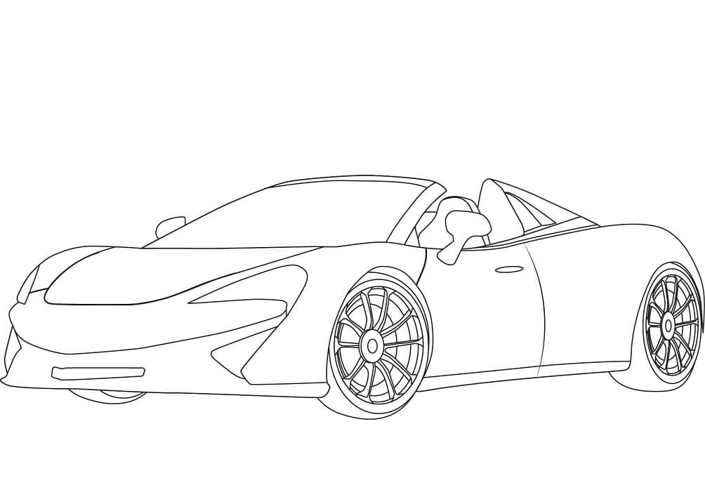 Desenho deMcLaren 570S para colorir