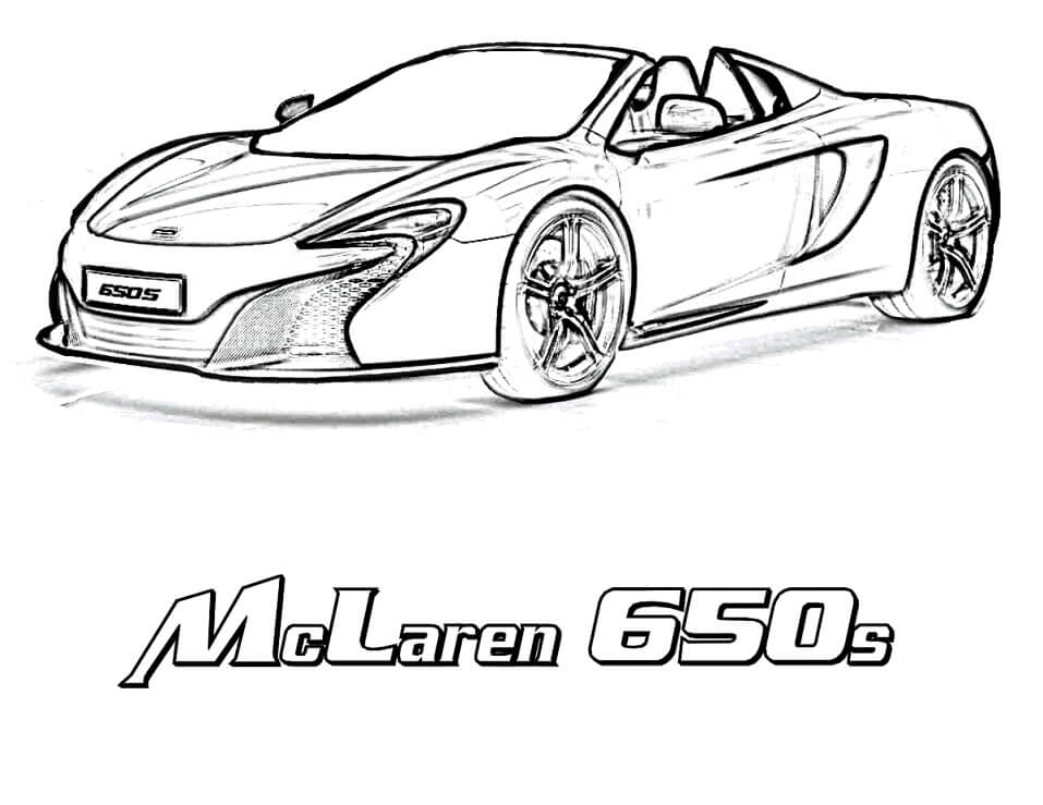 Desenho deMcLaren 650S para colorir