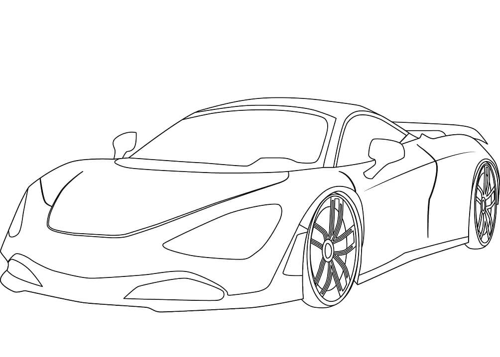 Desenho deMcLaren 720S para colorir