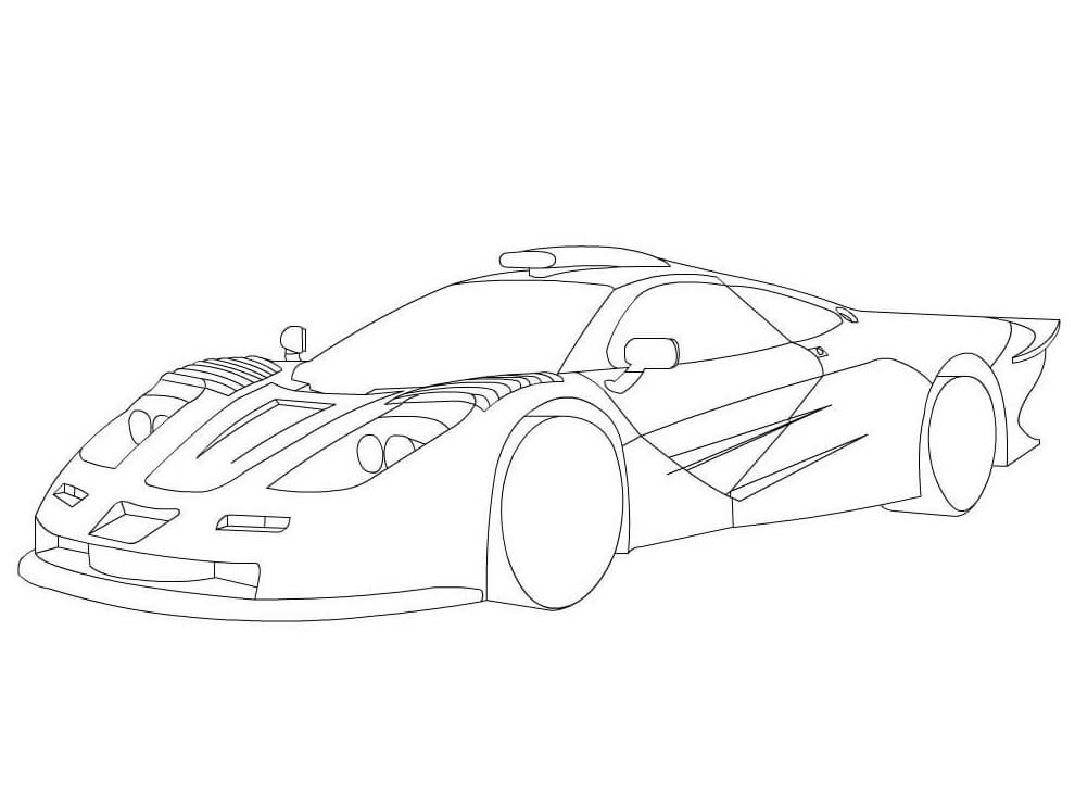 Desenho deMcLaren F1 para colorir