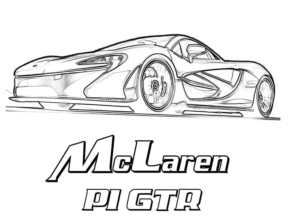 Desenho deMcLaren P1 GTR para colorir