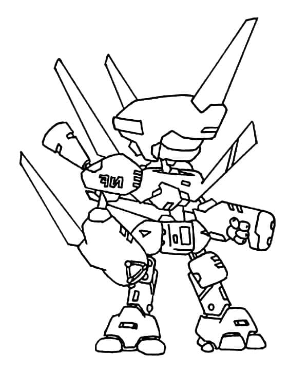 Desenho deMedabots 10 para colorir