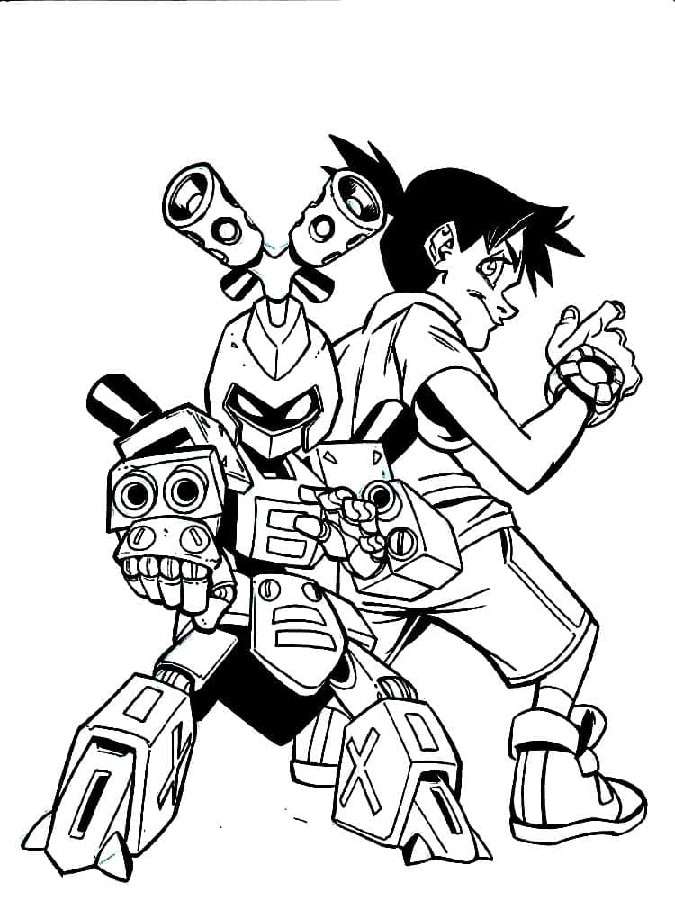 Desenho deMedabots 6 para colorir