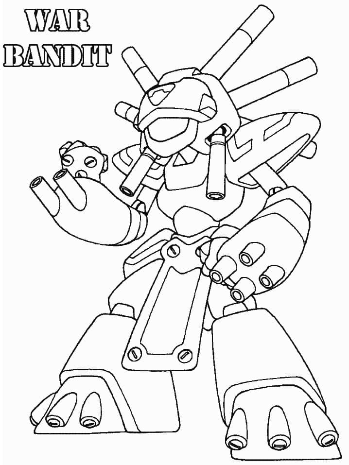 Desenho deMedabots 7 para colorir