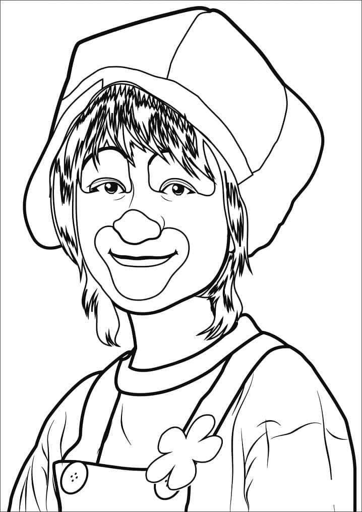 Desenho de Menino Palhaço para colorir