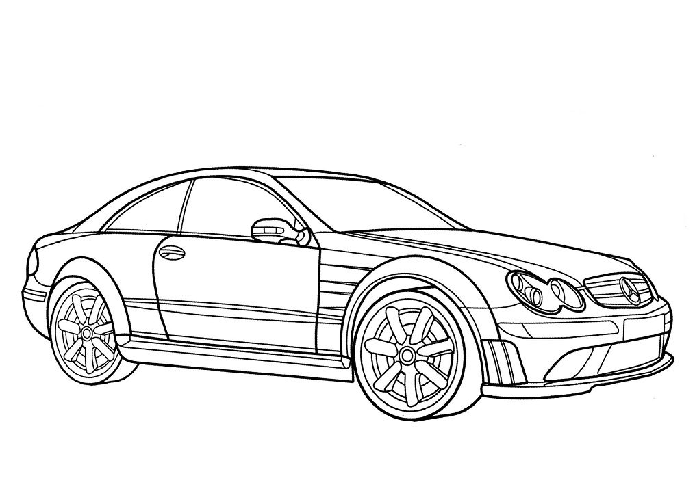 Desenho deMercedes CLK Class para colorir