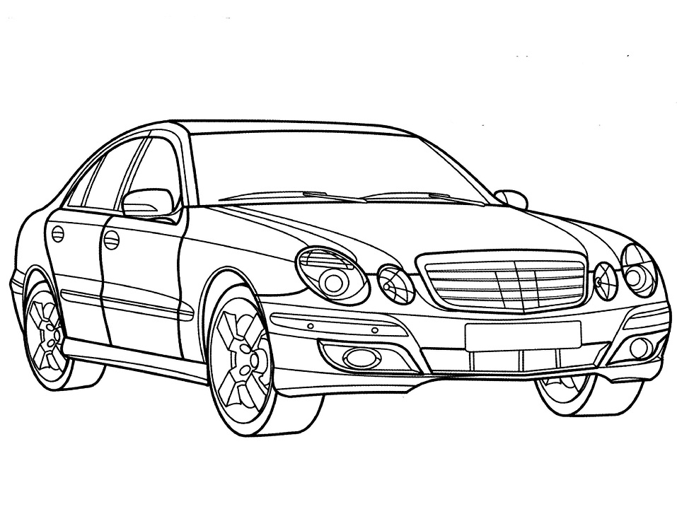 Desenho deMercedes E Class para colorir