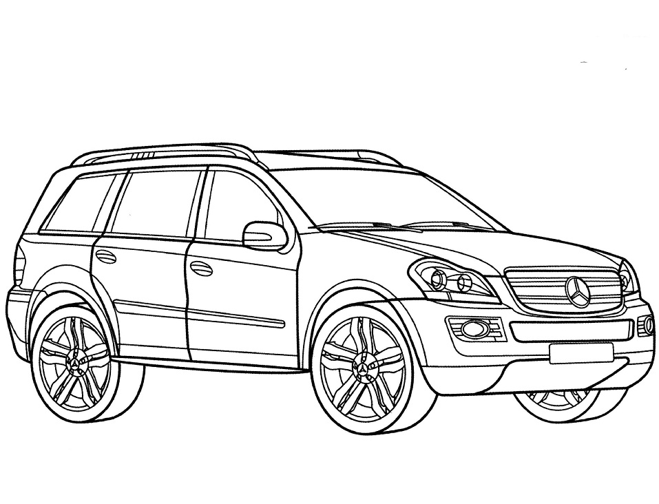 Desenho deMercedes Gl Class para colorir