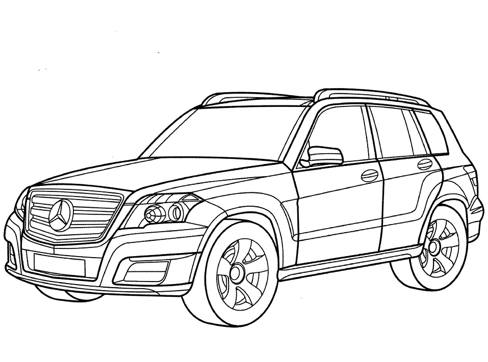 Desenho deMercedes GLK Class para colorir