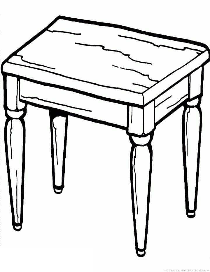 Desenhos de Mesa para colorir