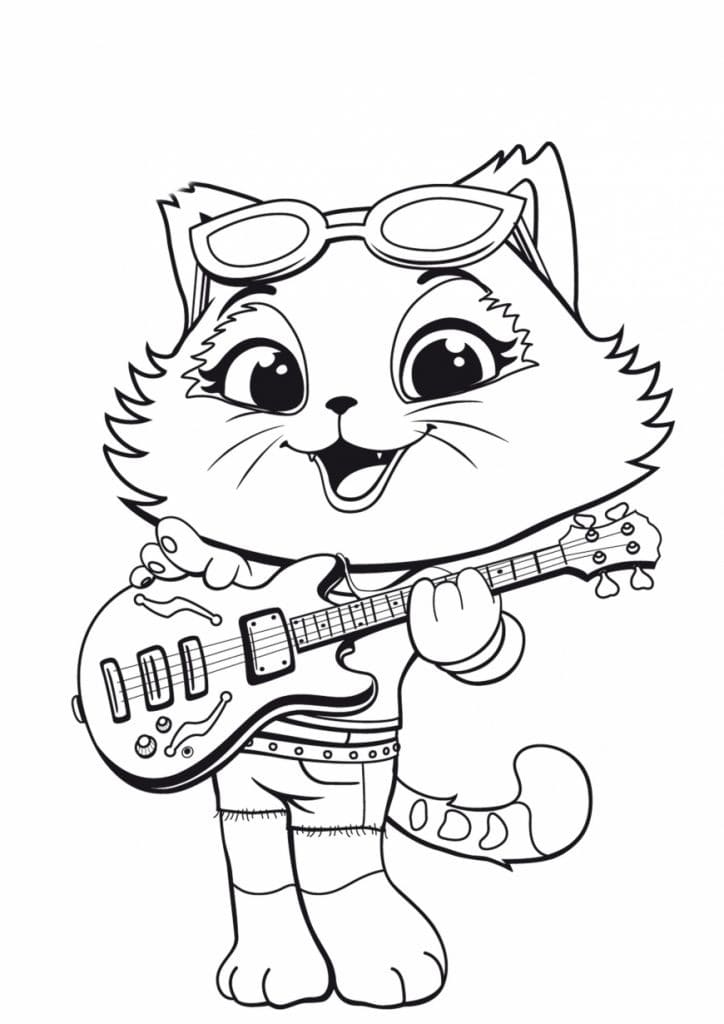 Desenho deMilady 44 Gatos para colorir