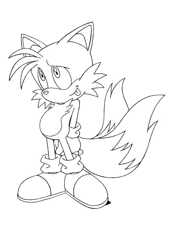 Desenho deMiles Tails para colorir