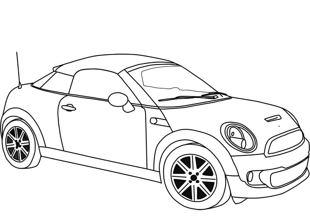 Desenho deMini Cooper Coupe para colorir