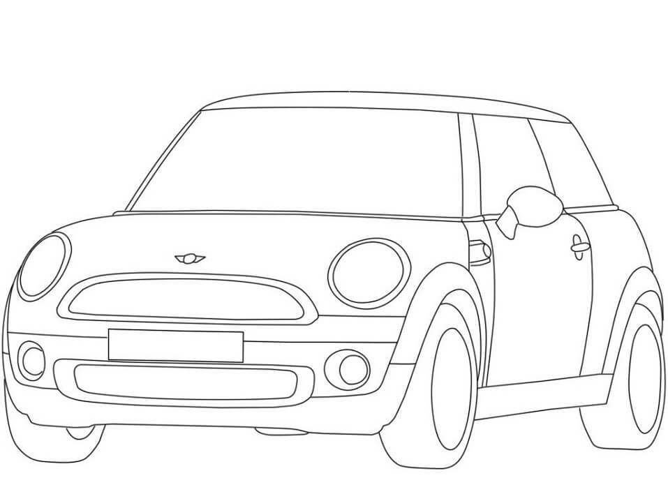 Desenho deMini Cooper 1 para colorir