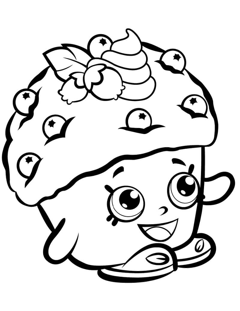 Desenho deMini Muffin Shopkins para colorir