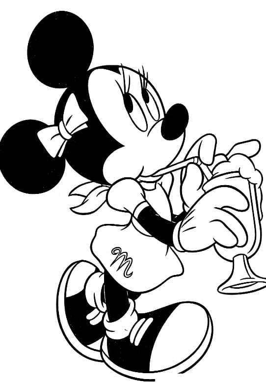 Desenho de Minnie Fofa para colorir