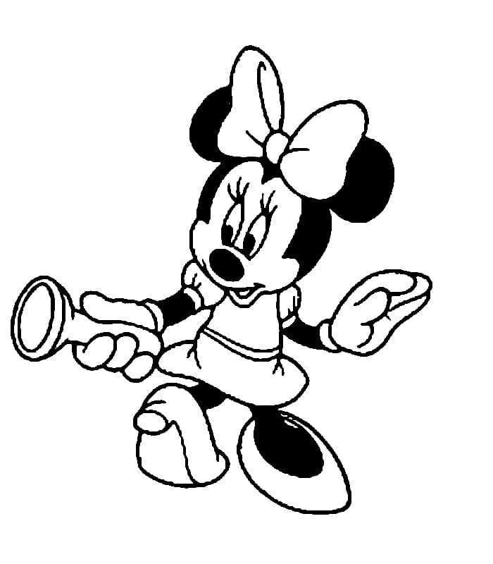 Desenho de Minnie Mouse 1 para colorir