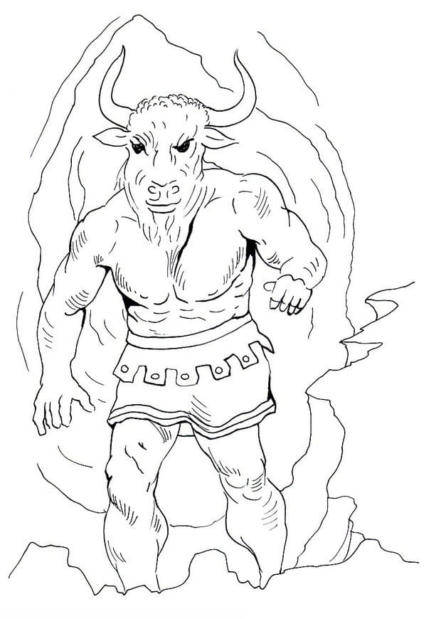 Desenho deMinotauro Fantasia 9 para colorir