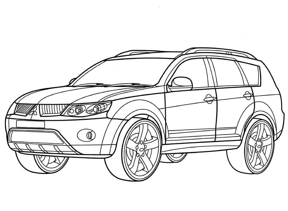 Desenho deMitsubishi Outlander para colorir