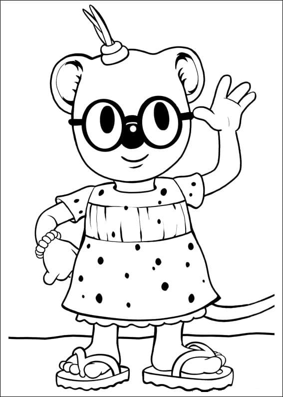 Desenho deMitzi de Os Irmãos Koala para colorir