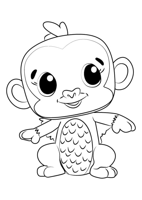 Desenho deMonkiwi Hatchimals para colorir