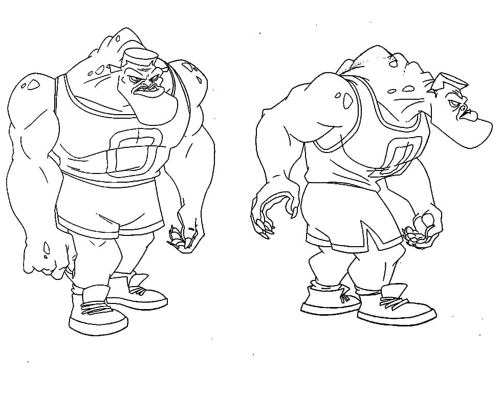 Desenho deMonstro Bang Space Jam para colorir