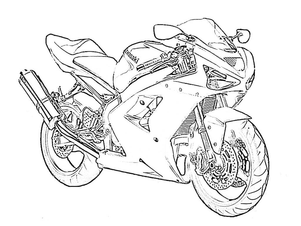 Desenhos de Motocicletas para colorir