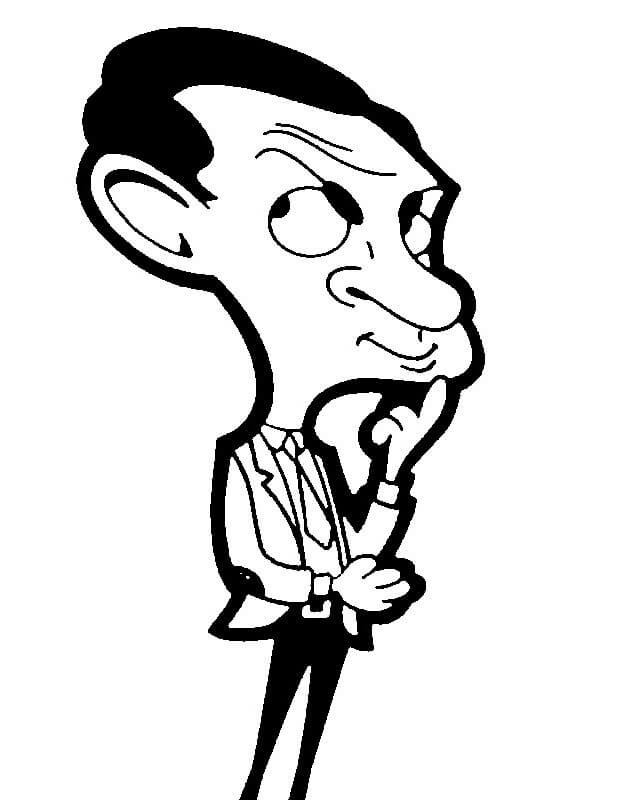 Desenho deMr. Bean Engraçado 6 para colorir