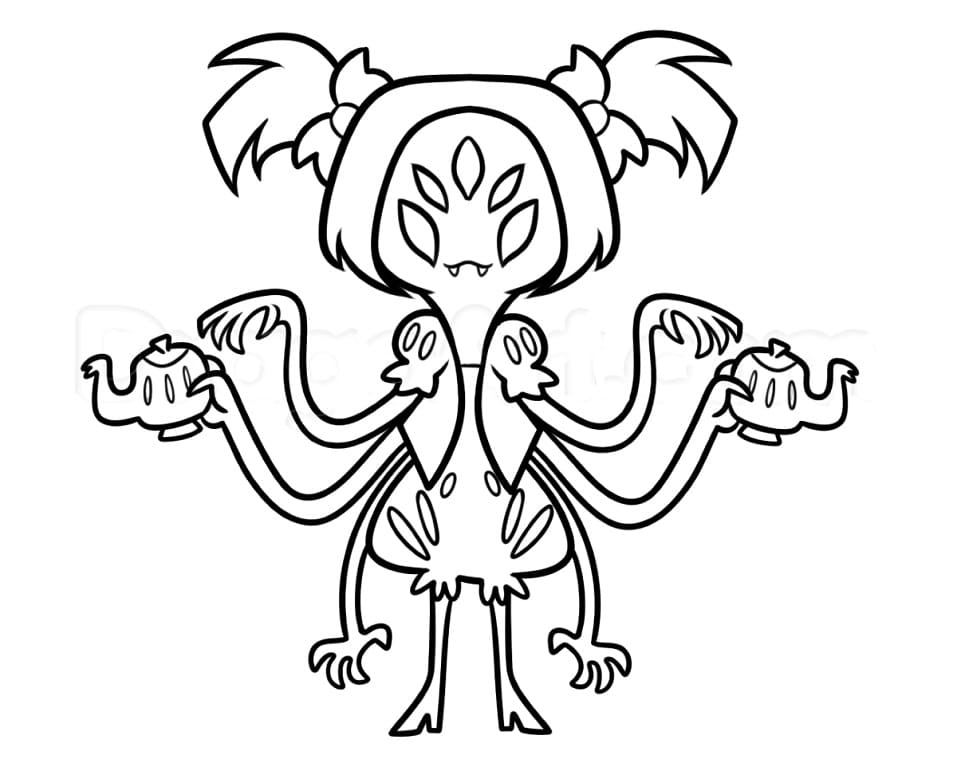 Desenho deMuffet Undertale para colorir