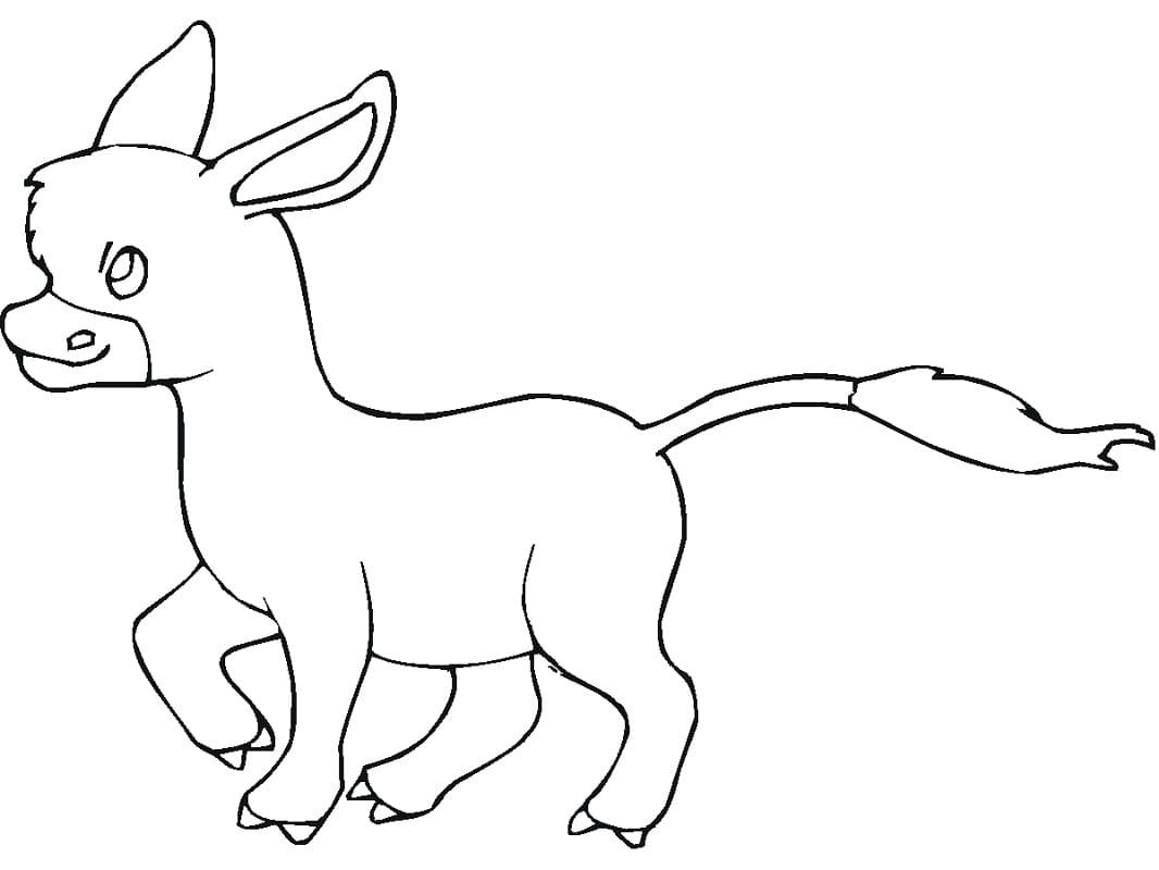 Desenho de Mule para colorir