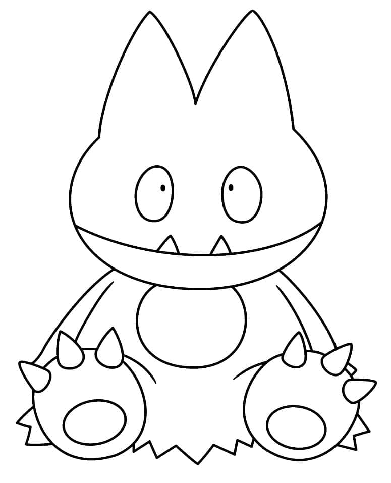 Desenho deMunchlax Pokemon para colorir