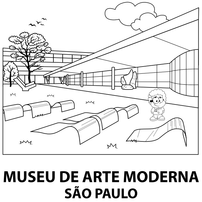 Desenhos de Museu para colorir