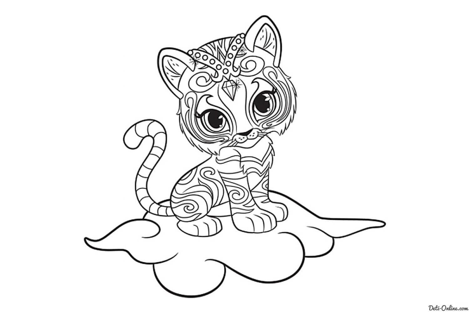 Desenho deNahal de Shimmer e Shine para colorir