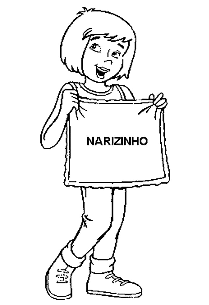 Desenho deNarizinho 5 para colorir