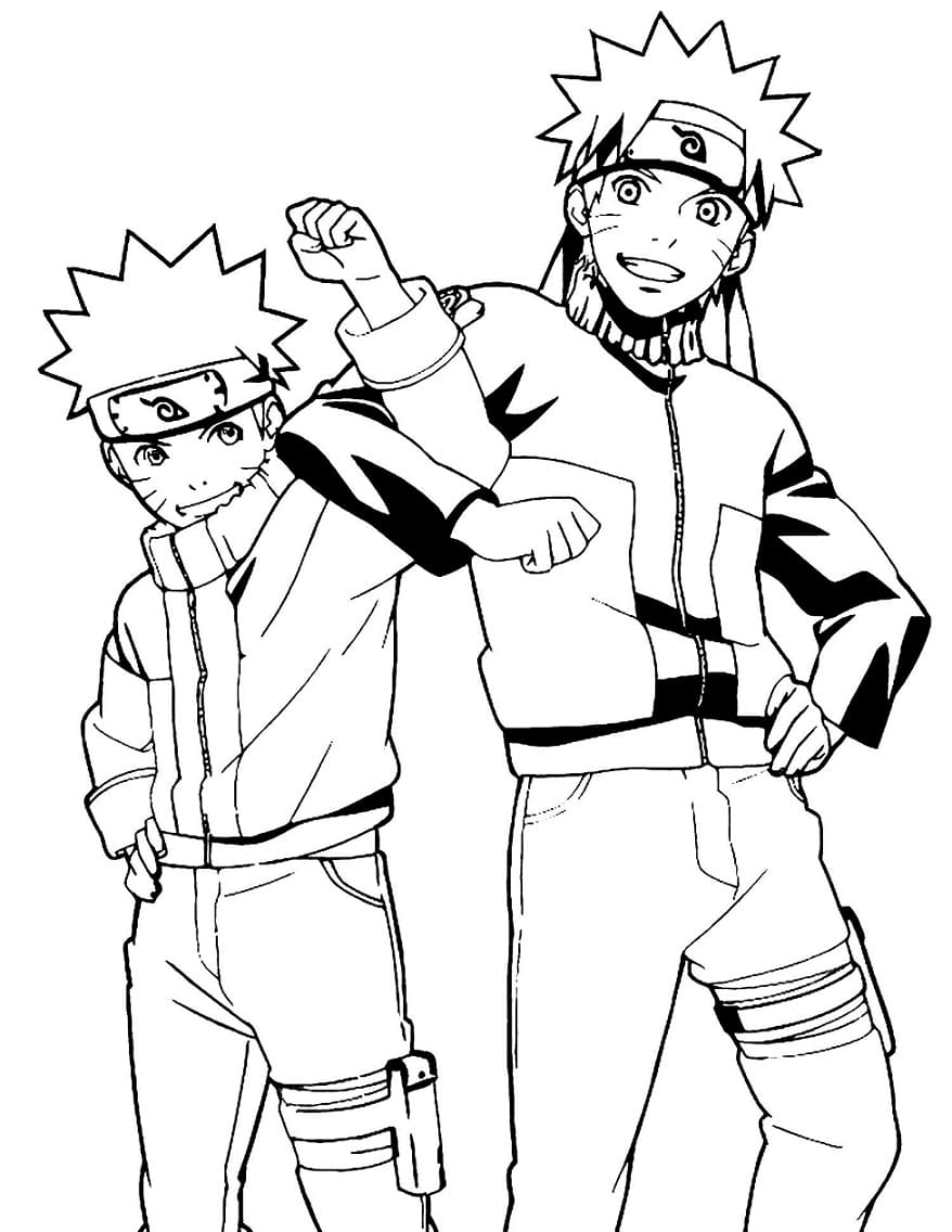 Desenhos de Naruto para colorir